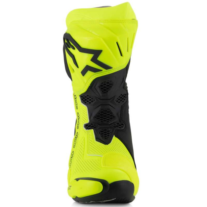 Alpinestars SUPERTECH R VENTED Yellow Fluo Black motorcycle boots