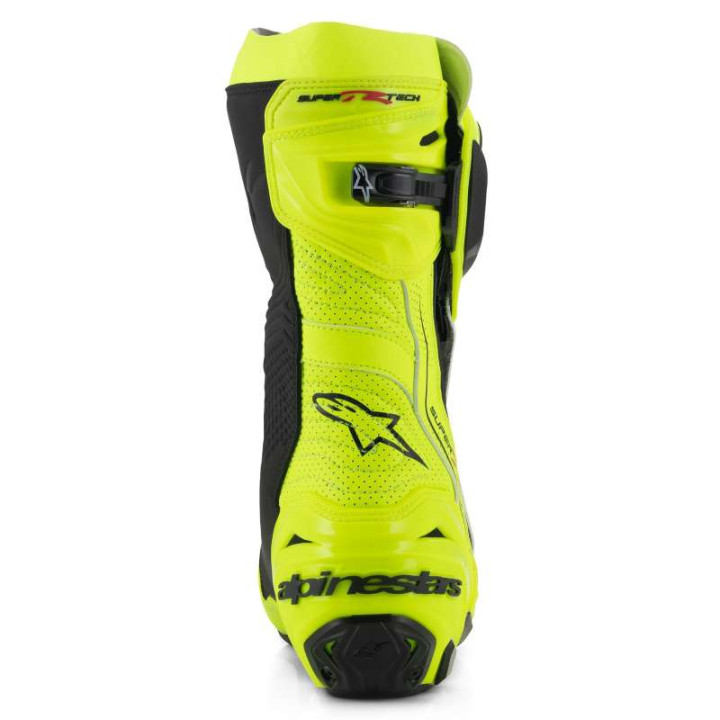 Alpinestars SUPERTECH R VENTED Yellow Fluo Black motorcycle boots