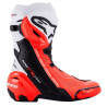 Motorcycle boots Alpinestars SUPERTECH R VENTED Black White Red Fluo