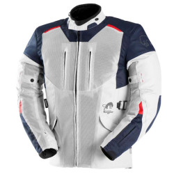 Motorcycle jacket Furygan BROOKS VENTED + Blue/Pearl/Red