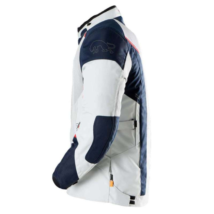 Blouson moto Furygan BROOKS VENTED + Bleu/Pearl/Rouge