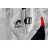 Blouson moto Furygan BROOKS VENTED + Bleu/Pearl/Rouge