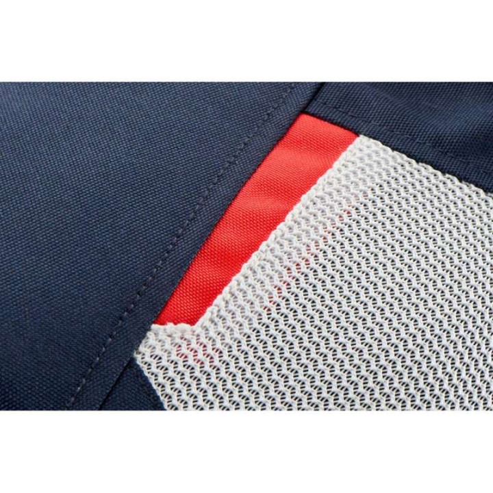 Blouson moto Furygan BROOKS VENTED + Bleu/Pearl/Rouge
