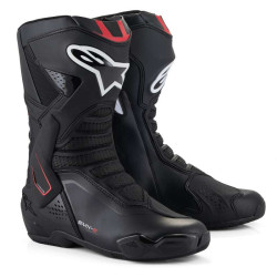 Alpinestars SMX 6 V3 Motorcycle Boots Black White Red