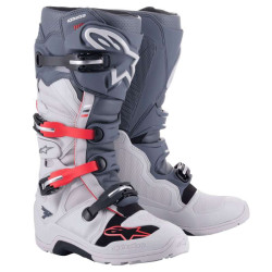 Bottes ALPINESTARS TECH 7 ENDURO Ligth Gray/Dark Gray/Bright Red