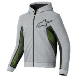 Sweat moto Alpinestars CHROME AIR SPORT HOODIE Gray Heather Black