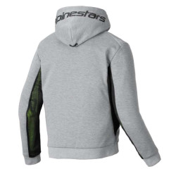 Sweat moto Alpinestars CHROME AIR SPORT HOODIE Gray Heather Black 2