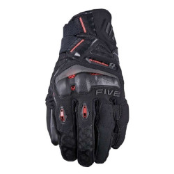 Gants moto Aventure Five TFX1 AIRFLOW SHORT Black/Fluo Red