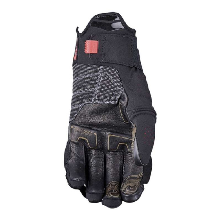 Aventure Five TFX1 AIRFLOW SHORT Black/Fluo Red motorcycle gloves