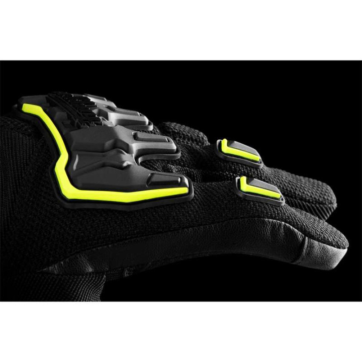 Gants moto d'été Furygan SHADE Noir/Jaune