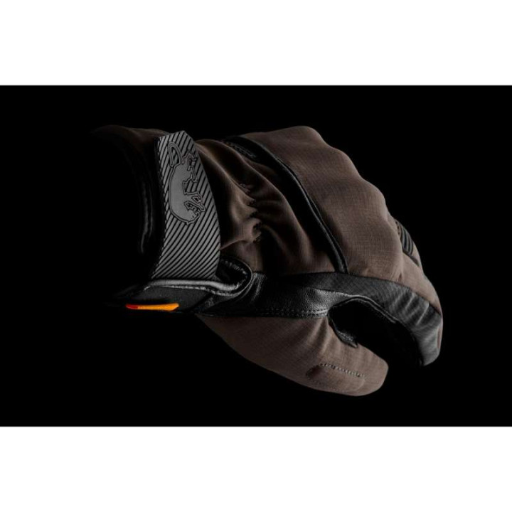 Motorcycle gloves Furygan JET ALL SEASONS EVO D3O Brown