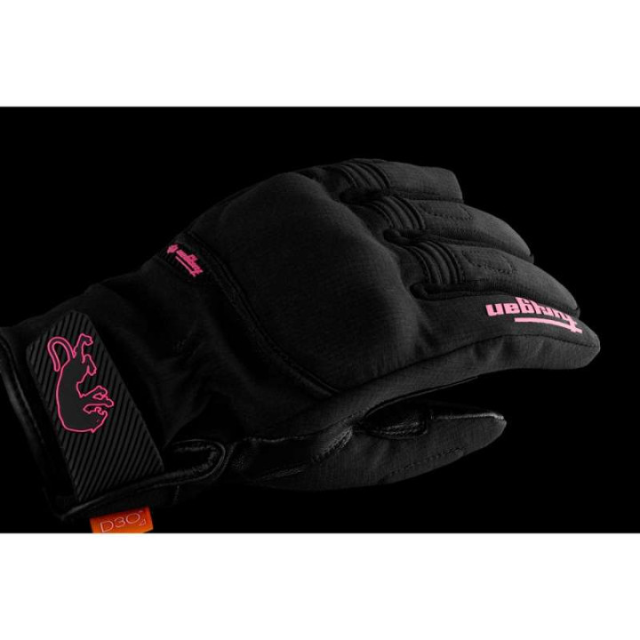 Motorcycle gloves Furygan JET LADY ALL SEASONS D3O EVO Black/Pink