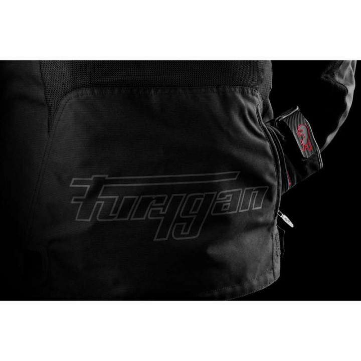 Blouson moto d'été Furygan AQUILON Noir/Gris