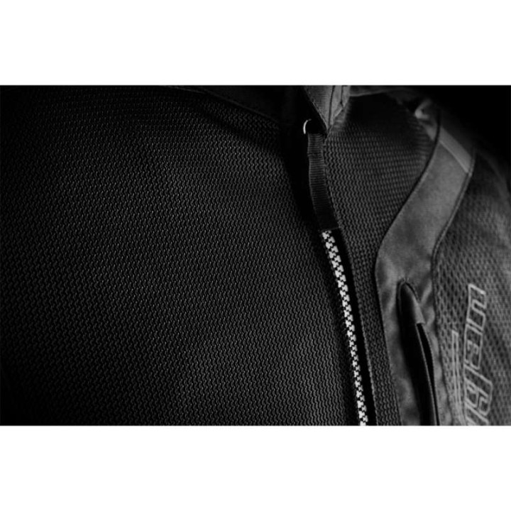 Furygan AQUILON summer motorcycle jacket Black/Grey