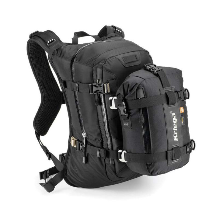 Kriega R20 Multicam Black motorcycle backpack