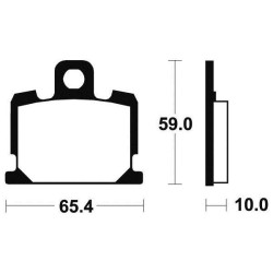 BENDIX MA47 organic brake pads