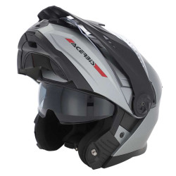 Casque moto modulable Acerbis RIDER GRIS 2