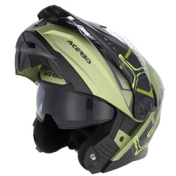 Casque moto modulable Acerbis RIDER VERT/NOIR 2