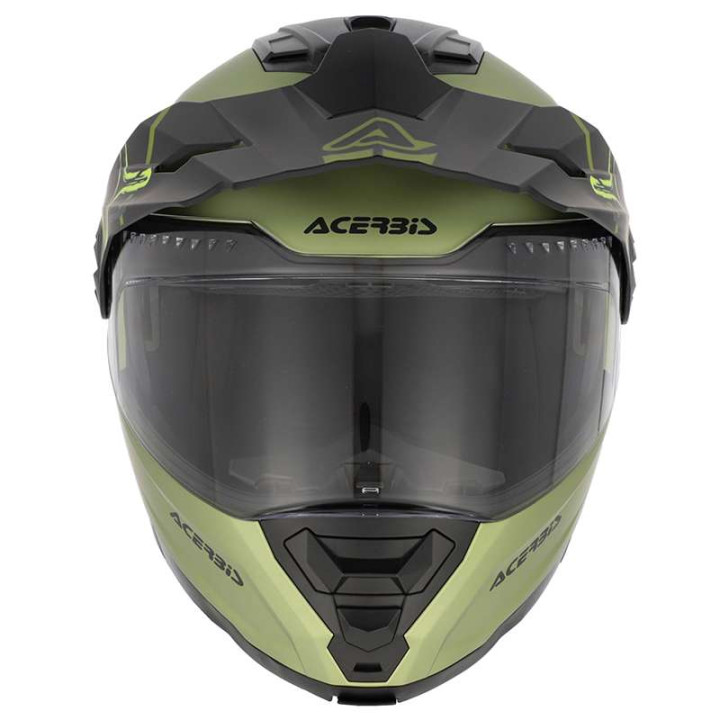 Acerbis RIDER modular motorcycle helmet GREEN/BLACK