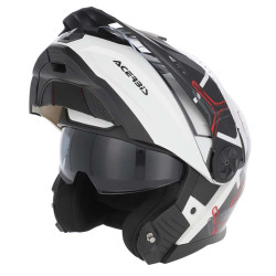 Casque moto modulable Acerbis RIDER BLANC/NOIR 2