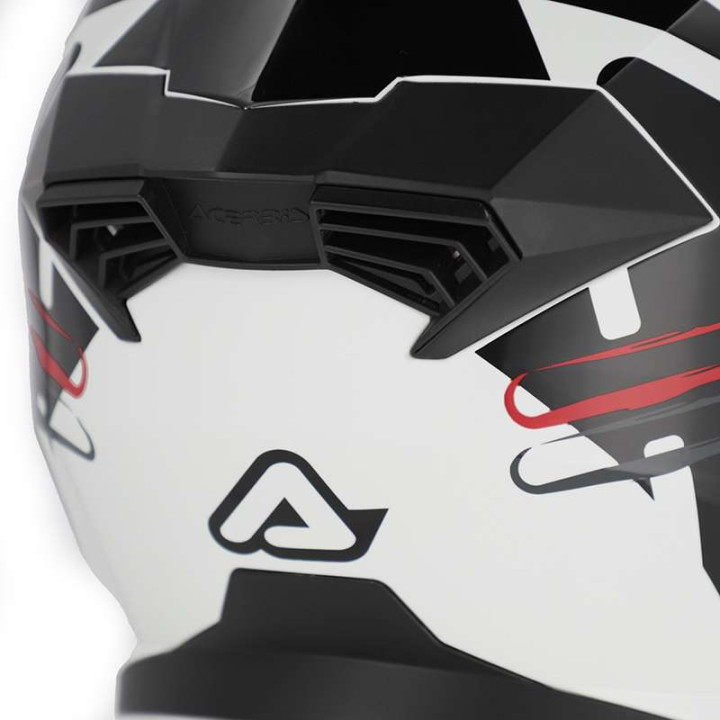 Acerbis RIDER modular motorcycle helmet WHITE/BLACK