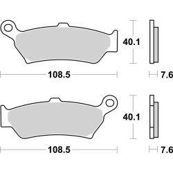 BREMBO sinter brake pads 07BB43SP