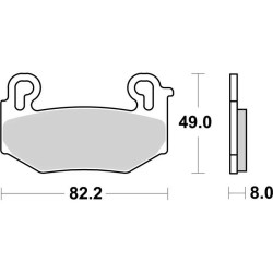 Plaquettes de frein sinter BREMBO 07BB42SA