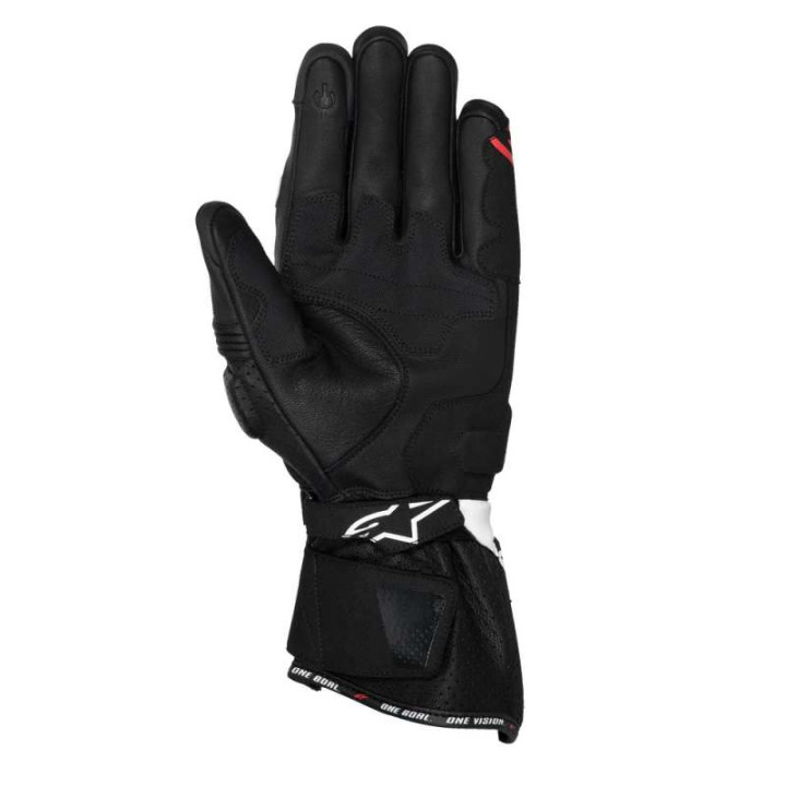 Gants Alpinestars SP-3 Black/White/Red Fluo