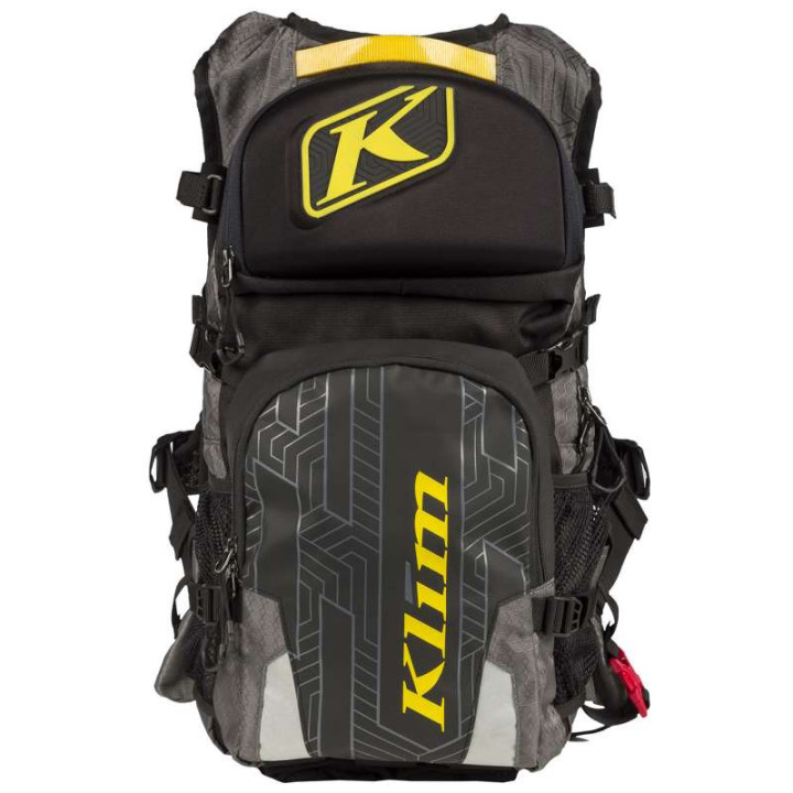 KLIM NAC PAK Gray motorcycle backpack with 3L water pouch