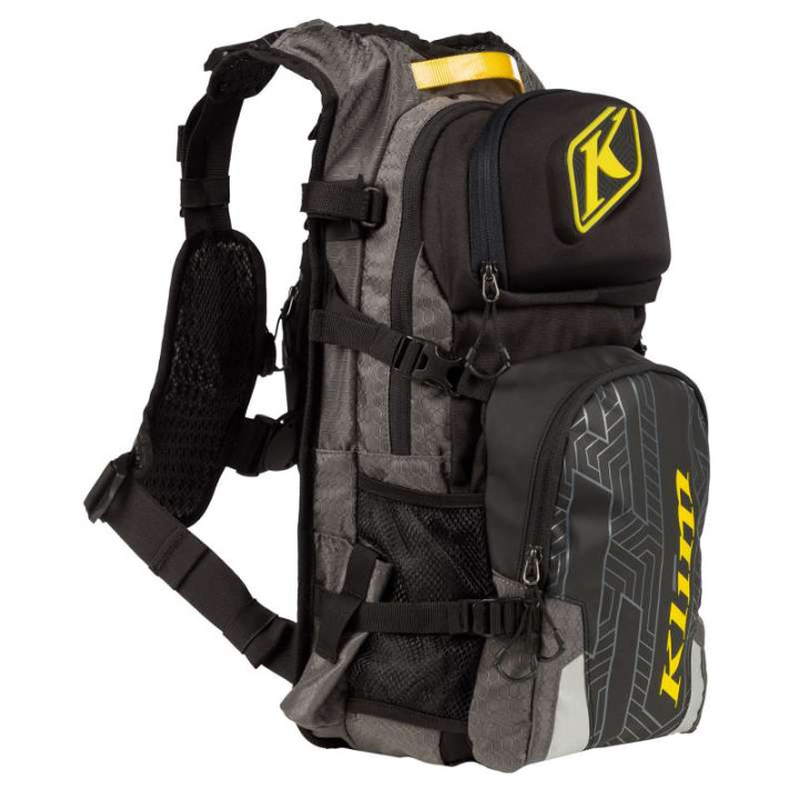 KLIM NAC PAK Gray motorcycle backpack with 3L water pouch