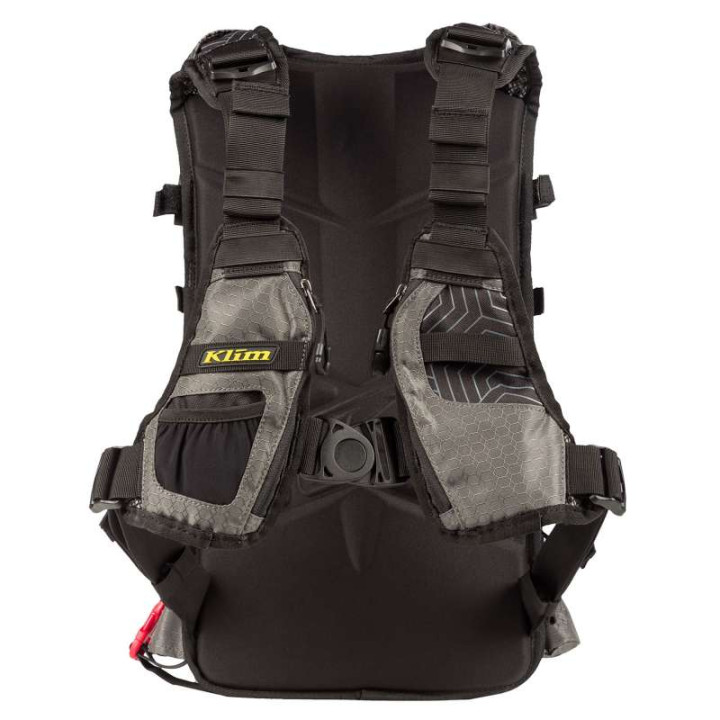 KLIM NAC PAK Gray motorcycle backpack with 3L water pouch