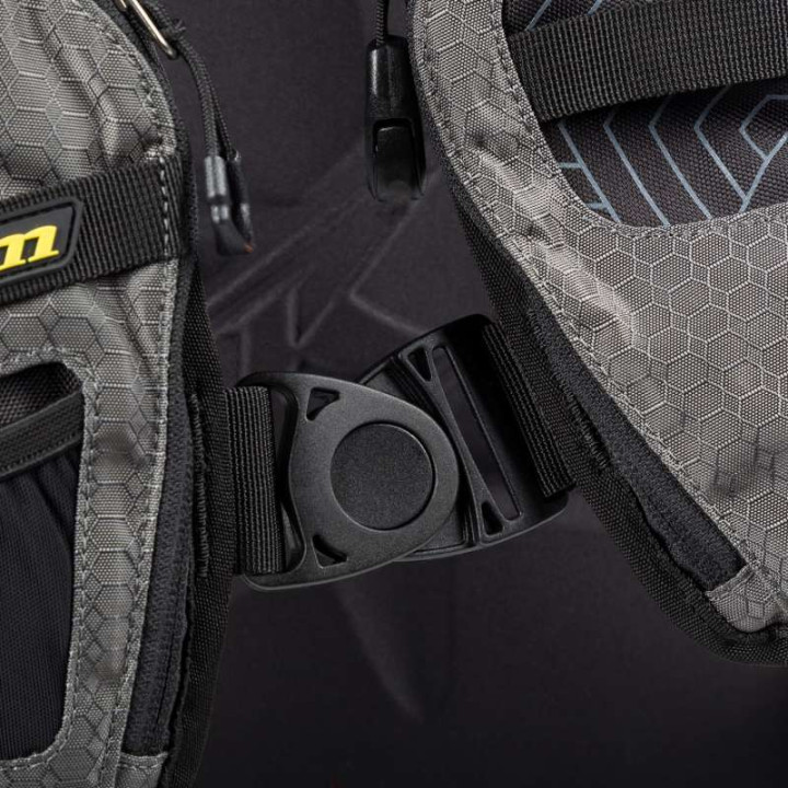 KLIM NAC PAK Gray motorcycle backpack with 3L water pouch