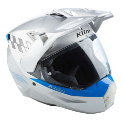 Klim X1 ALPHA Gloss Concept High-Rise / Electric Blue Lemonade Helmet 2