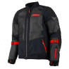 Motorcycle jacket Klim BAJA S4 2025 Black / Fiery Red
