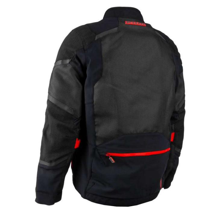 Motorcycle jacket Klim BAJA S4 2025 Black / Fiery Red