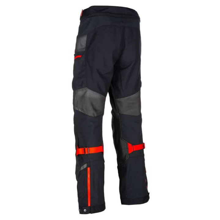 Motorcycle pants Klim BAJA S4 Black / Fiery Red Long Legs
