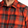 KLIM COTTONWOOD MIDWEIGHT FLANNEL Fiery Red / Black shirt