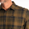 KLIM COTTONWOOD MIDWEIGHT FLANNEL Dark Olive / Black shirt