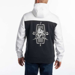 Sweat KLIM PETROL PULLOVER HOODIE Black / White 2