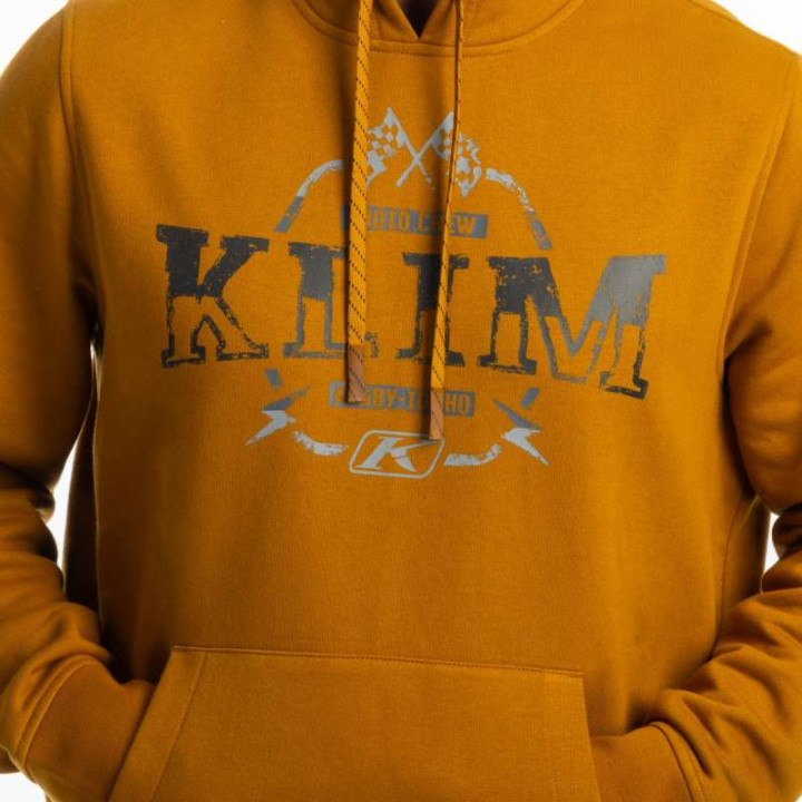 Sweat KLIM DIRT RIDER PULLOVER HOODIE Golden Brown / Black