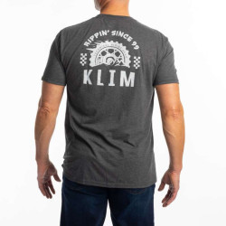 Tee-shirt Klim RIPPIN' TRI-BLEND Heathered Charcoal / High-rise 2