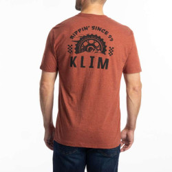 Klim T-shirt RIPPIN' TRI-BLEND Heathered Russet / Black 2