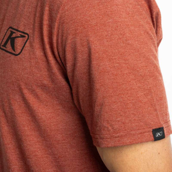 Klim T-shirt RIPPIN' TRI-BLEND Heathered Russet / Black