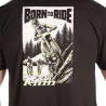 Tee-shirt Klim SADDLE MOUNTAIN TRI-BLEND Black / Hi-Vis
