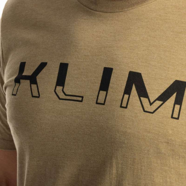 Klim PETROL TRI-BLEND T-shirt Coyote Brown Heather / Black