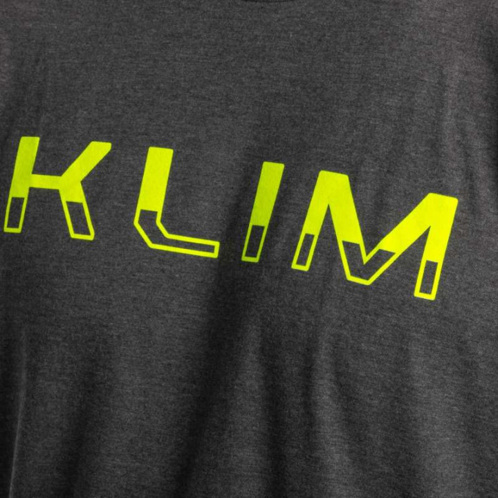 T-shirt Klim PETROL TRI-BLEND Heathered Charcoal / Hi-Vis