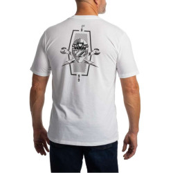 Klim PETROL TRI-BLEND T-shirt White / Black 2