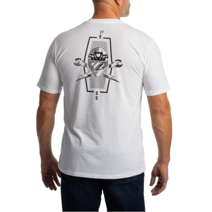 Klim PETROL TRI-BLEND T-shirt White / Black