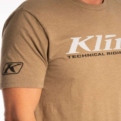 Tee-shirt Klim K CORP SS T Brown Heather / High Rise 2