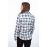 Shirt KLIM SUNLIGHT TRAIL MIDWEIGHT FLANNEL Snow White / Raspberry Radiance